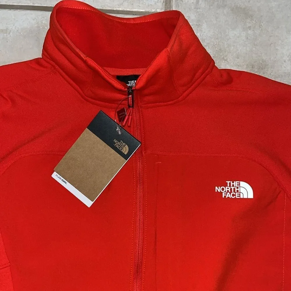 New The North Face Canyonlands Hi Alt Fleece Pullover Sweatshirt Fiery Red L NWT